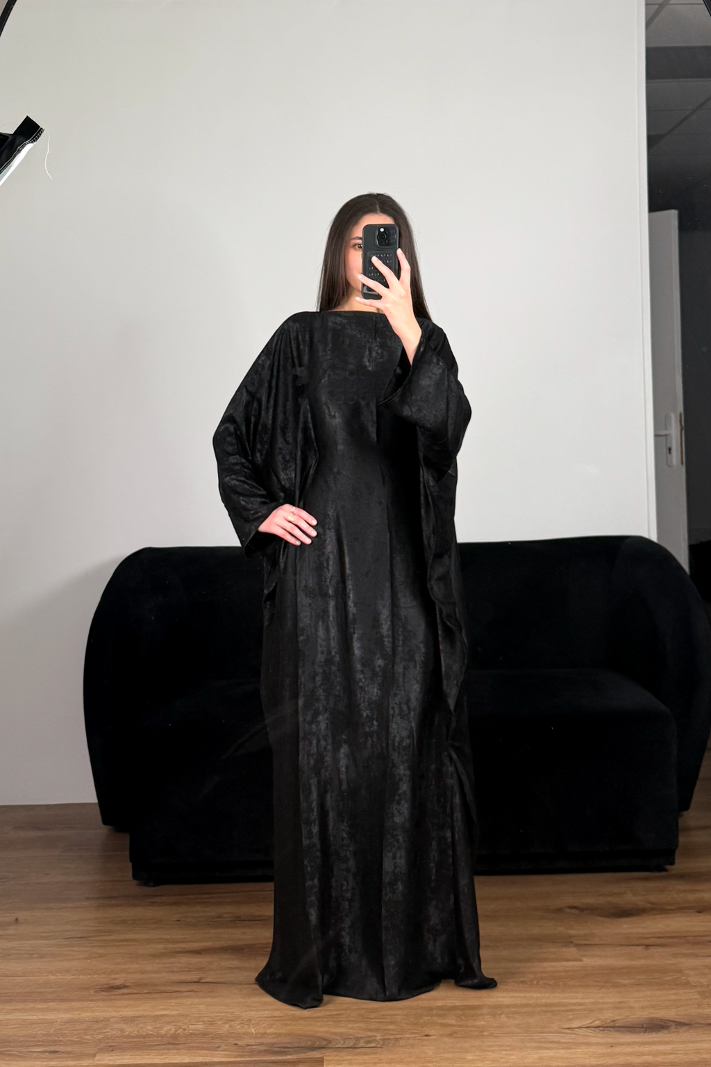 Abbaya Dubai Lehna Noir