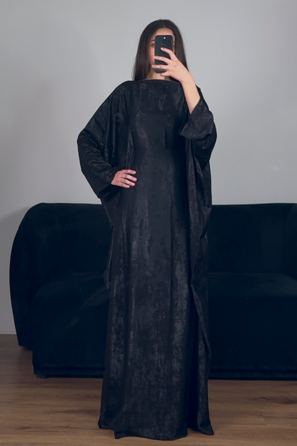 Abbaya Dubai Lehna Noir