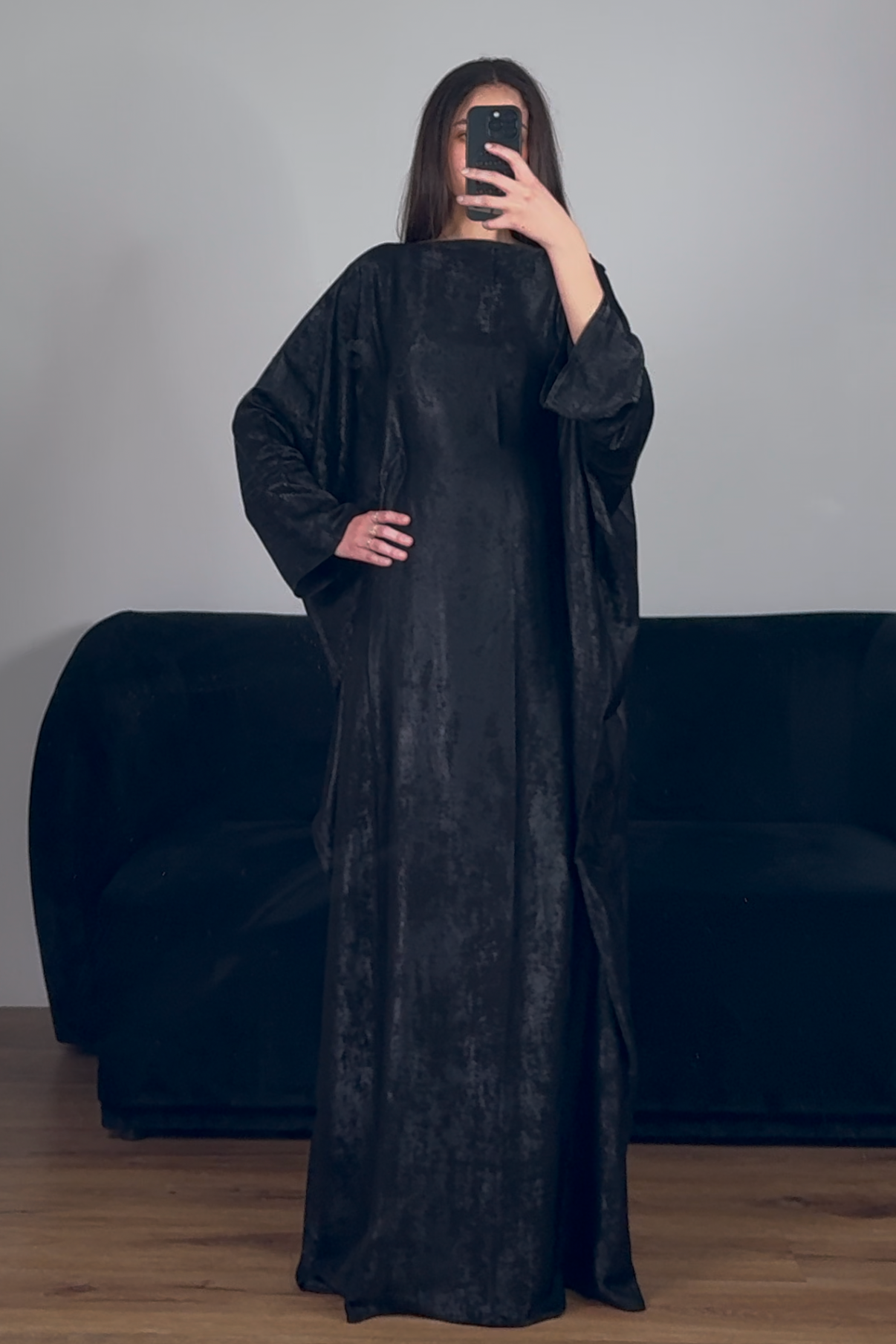 Abbaya Dubai Lehna Noir
