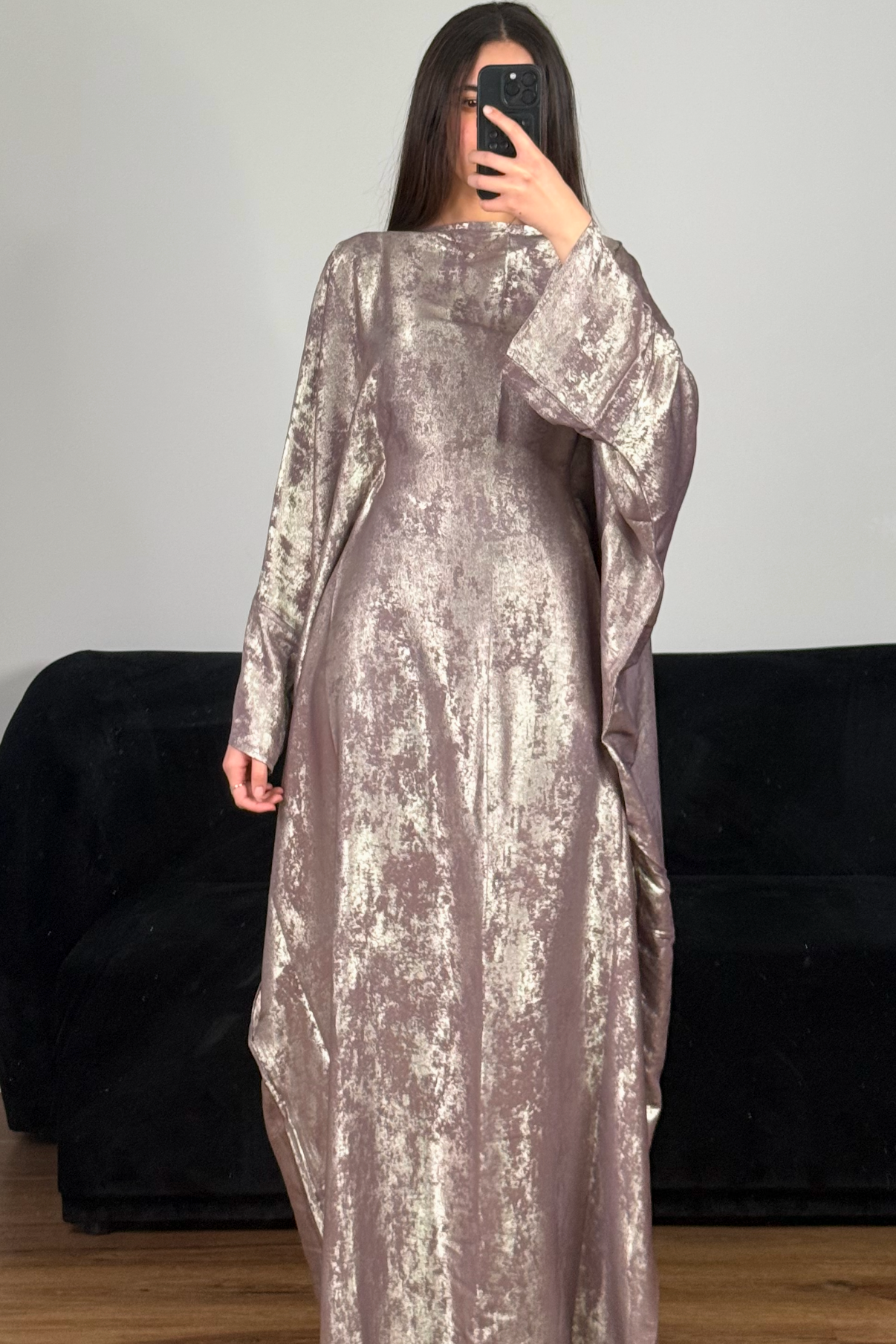 Abbaya Dubai Lehna Rose gold