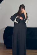 Abbaya manches dentelle Noir